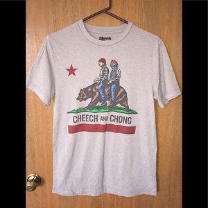 Men’s Cheech and Chong Short Sleeve Shirt Size M
